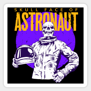 Skull face astronaut Magnet